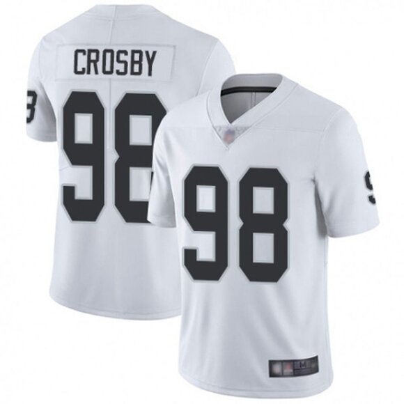 Mens Youths Kids Womens 98 Maxx Crosby White Jersey
